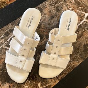 White sandals